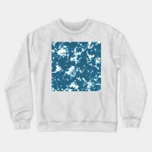 Blue peacock Storm - Tie Dye Shibori Texturenavy Crewneck Sweatshirt